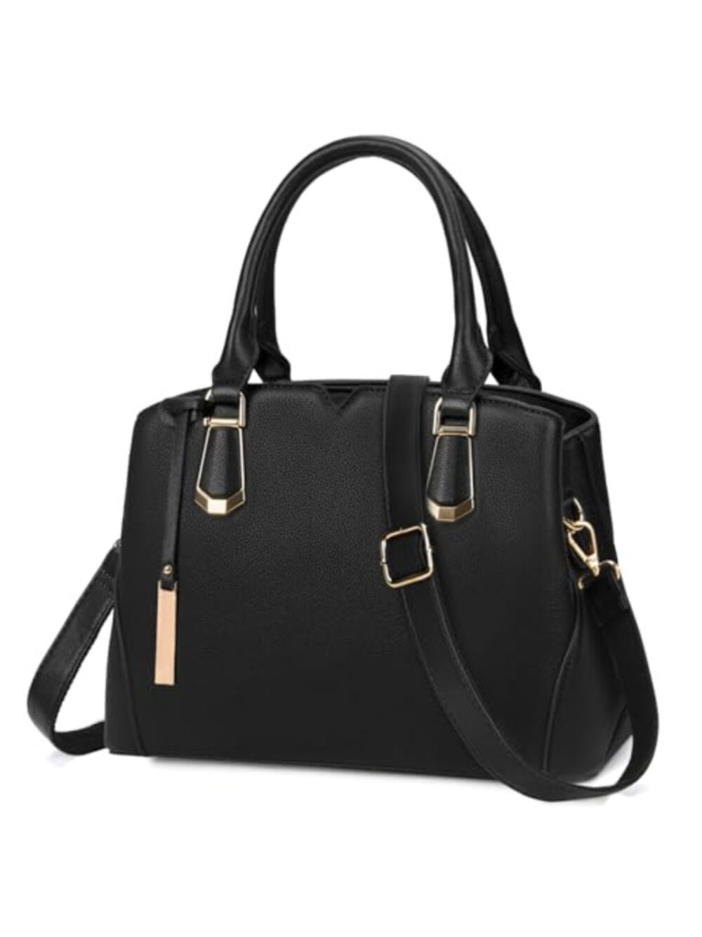 Top-Handle Handbag Women PU Vegan Leather Waterproof Shoulder Crossbody Purse